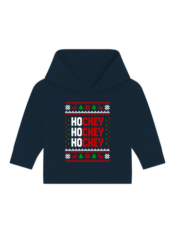 Ho-Ho-Hockey Baby Hoodie