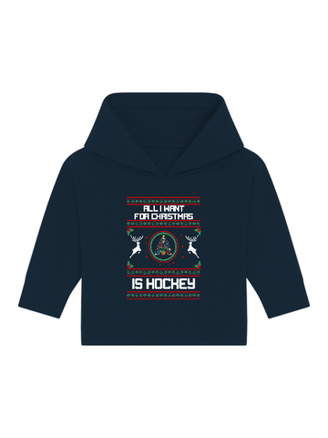 Hockey Christmas Baby Hoodie