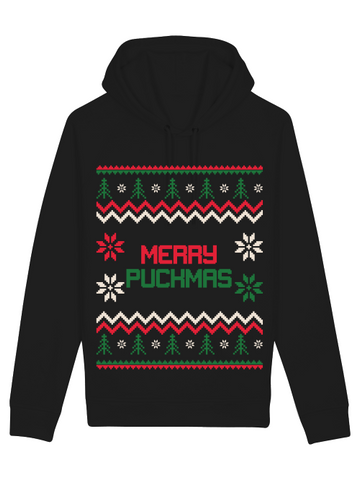 Merry Puckmas Pocket Hoodie