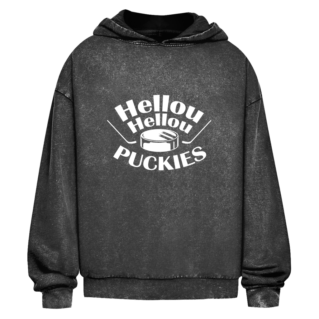 Hellou Hellou Oversized Washed Hoodie