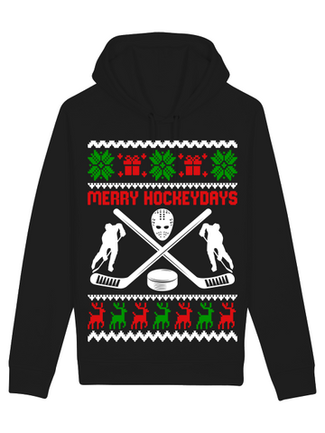 Merry Hockeydays Pocket Hoodie